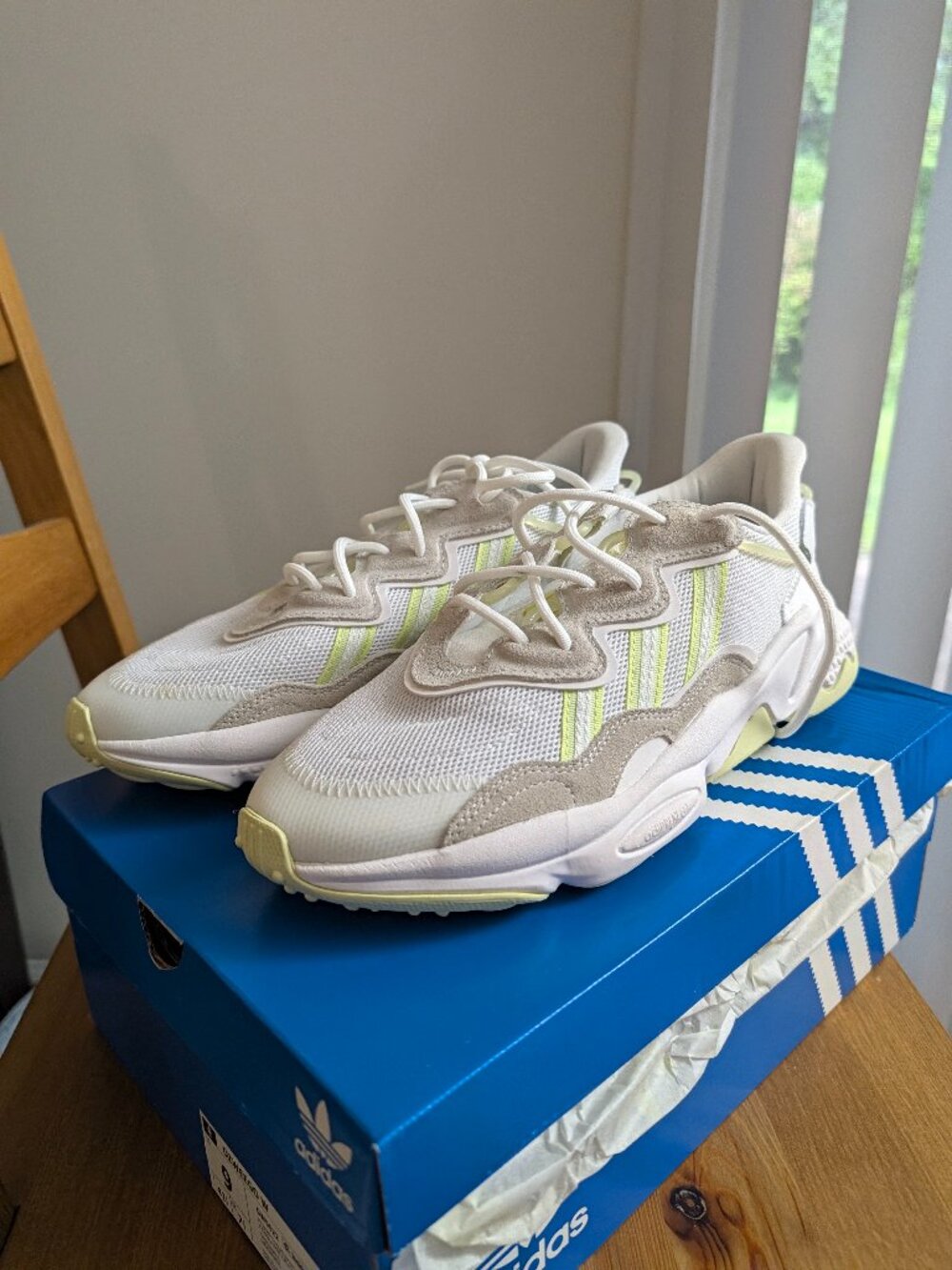 adidas Ozweego Cloud White Almost Lime (Women's)